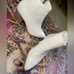 White booties